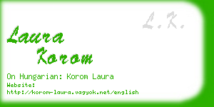 laura korom business card